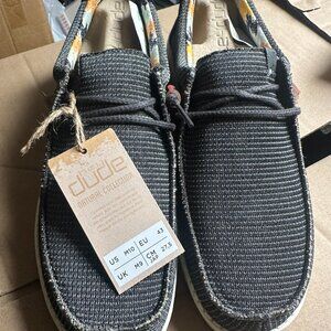 HEY DUDE WALLY KNIT CHGARCOAL 10